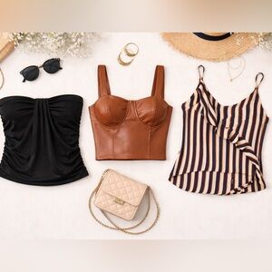 3 Piece Women’s Top Bundle Size M | Suzy Shier, Heartloom & Shinestar | Trendy